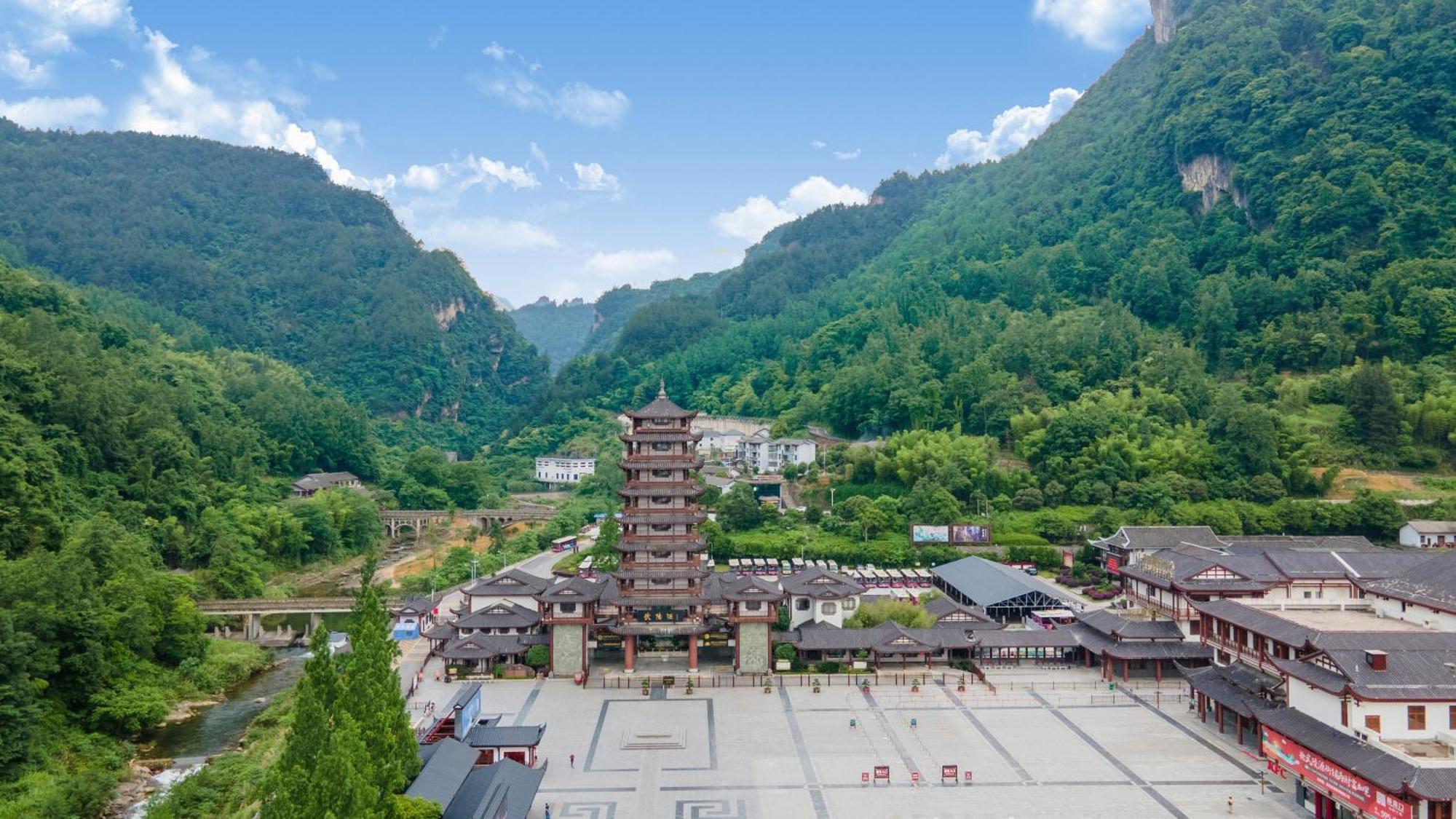 Mountain View Guesthouse Zhangjiajie Bagian luar foto